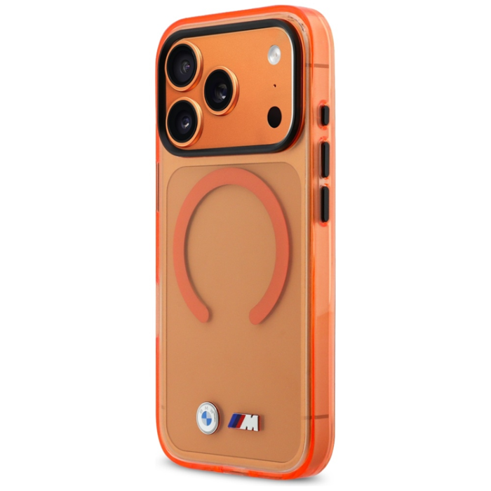 BMW - BMW Mobilskal iPhone 17 Pro Max Magsafe M IML Metal Logos - Orange