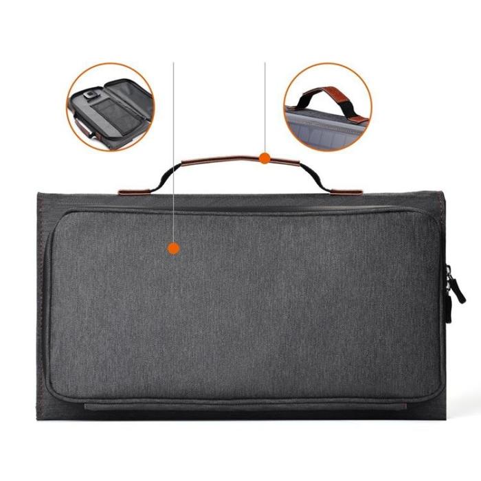 Choetech - Choetech Foldable USB Till Typ-C Solladdare 36W - Grå