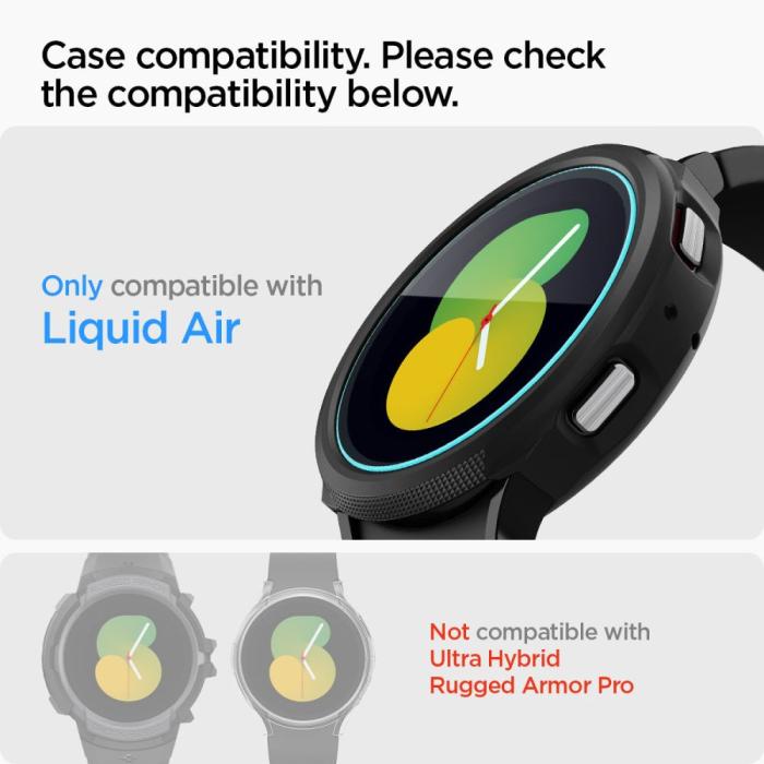 Spigen - Spigen Galaxy Watch 4/5 40mm Härdat Glas Skärmskydd GLAS.TR 2-PACK
