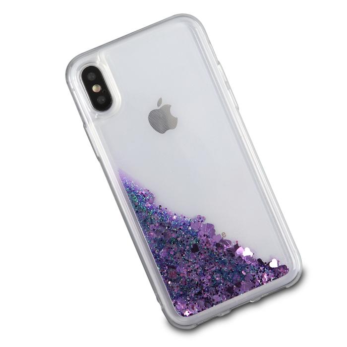 UTGATT5 - Glitter skal till Apple iPhone X - Lila