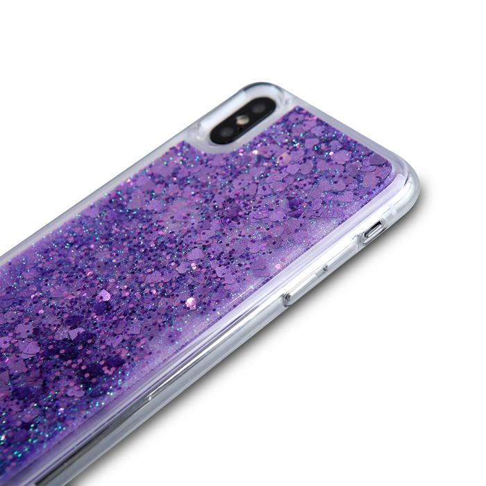 UTGATT5 - Glitter skal till Apple iPhone X - Lila