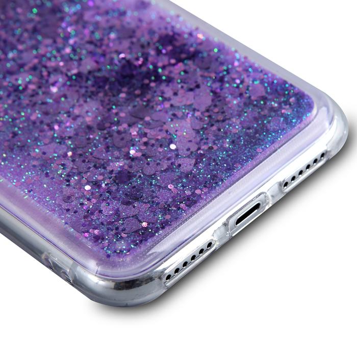 UTGATT5 - Glitter skal till Apple iPhone X - Lila
