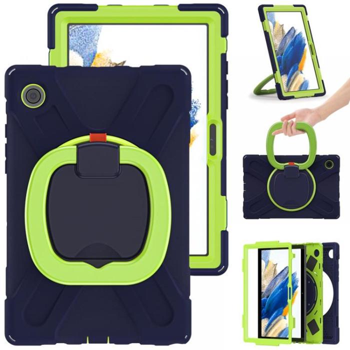 Tech-Protect - Tech-Protect X-Armor Skal Galaxy Tab A8 10.5 - Navy/Lime