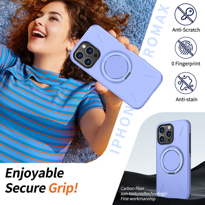 A-One Brand - iPhone 14 Pro Max Mobilskal MagSafe Rotating Kickstand TPU + PC