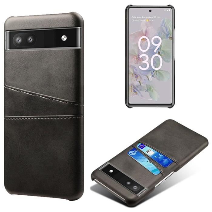 A-One Brand - Google Pixel 6a Skal Korthållare Ultra-thin PU Läder - Svart