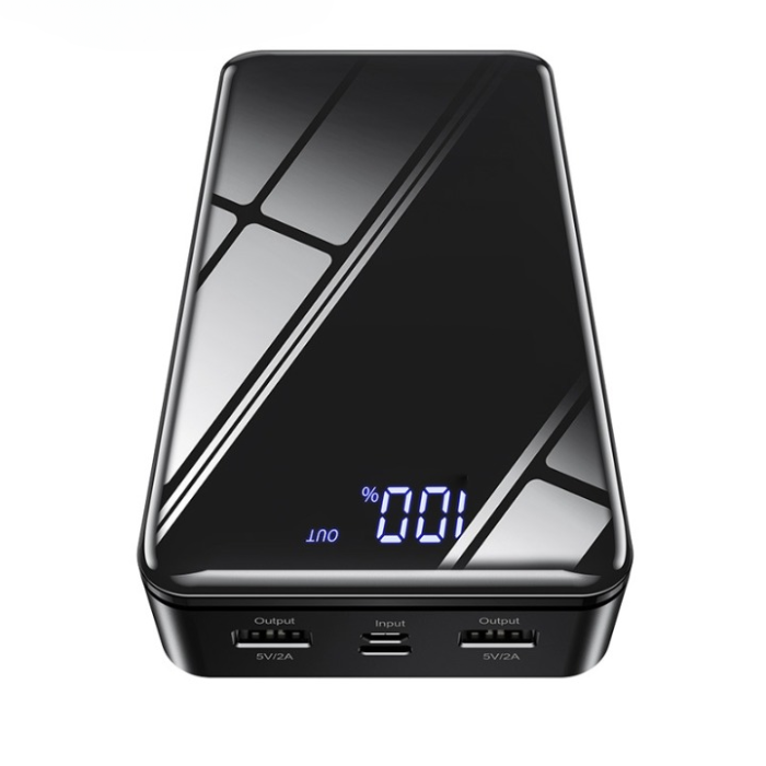 Borofone - Borofone Powerbank 30000 mAH LED - Svart