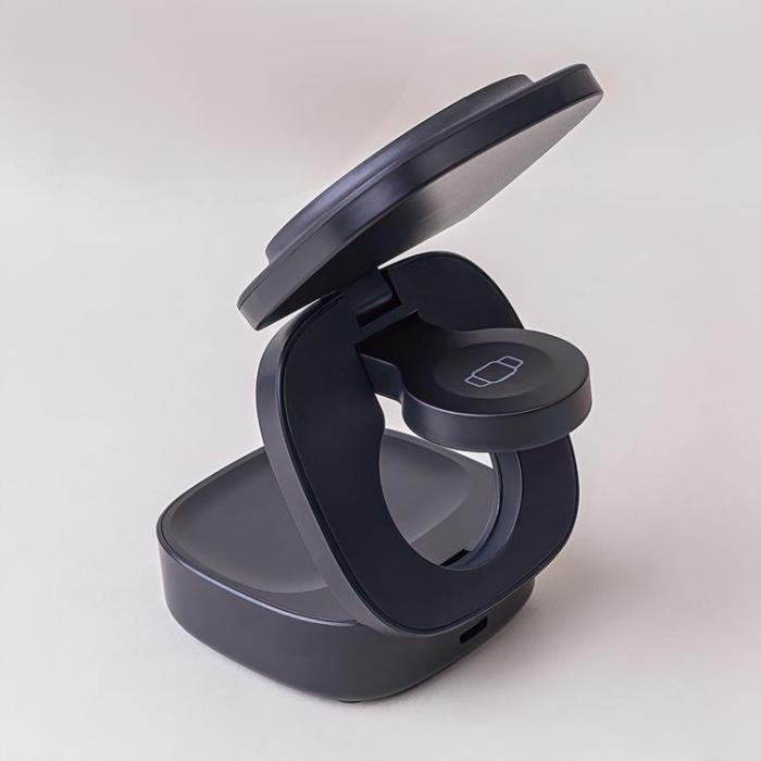 Maxlife - Maxlife 3-in-1 Trådlös Laddare Magnetisk 15W - Svart