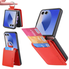A-One Brand - Galaxy Z Flip 7 Mobilskal Korthållare Kickstand - Orange