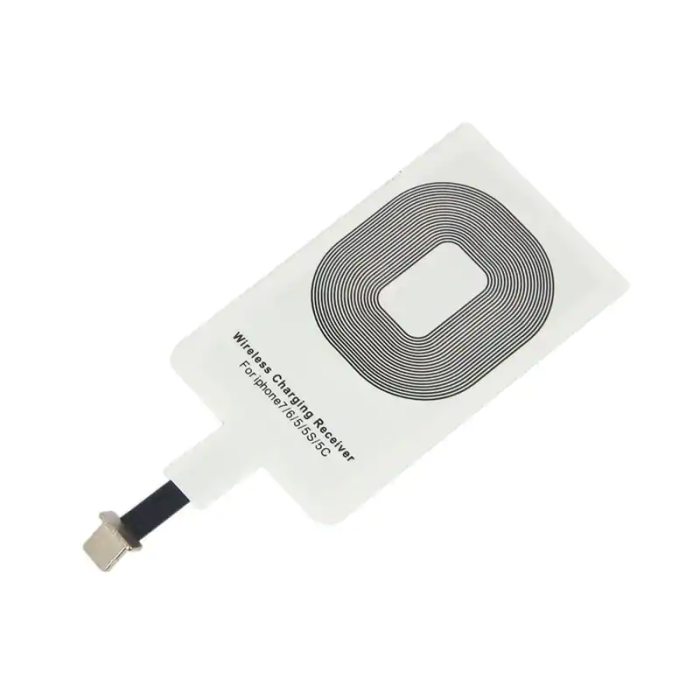 A-One Brand - Qi Adapter för trådlös laddning (Lightning) - Vit