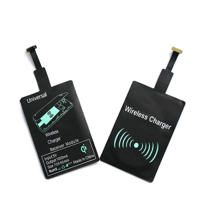 A-One Brand - Qi Adapter för trådlös laddning (Micro-USB) - Svart