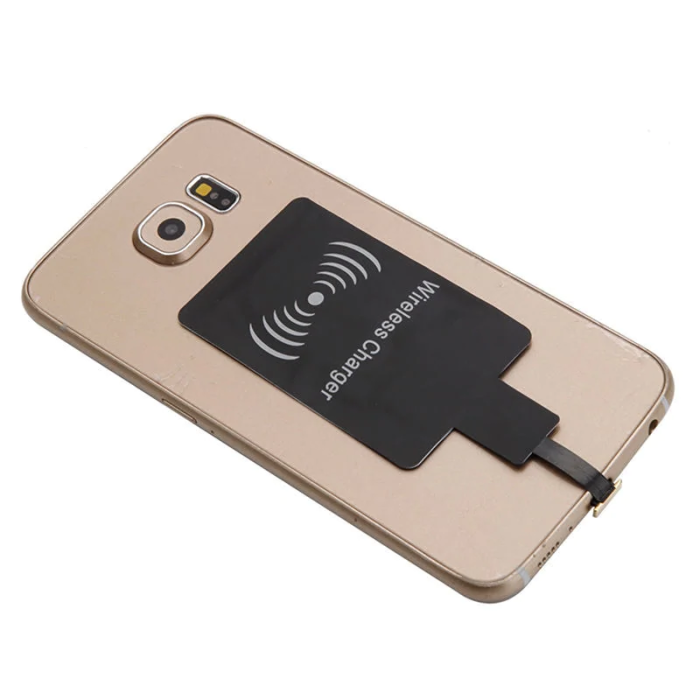 A-One Brand - Qi Adapter för trådlös laddning (Micro-USB) - Svart