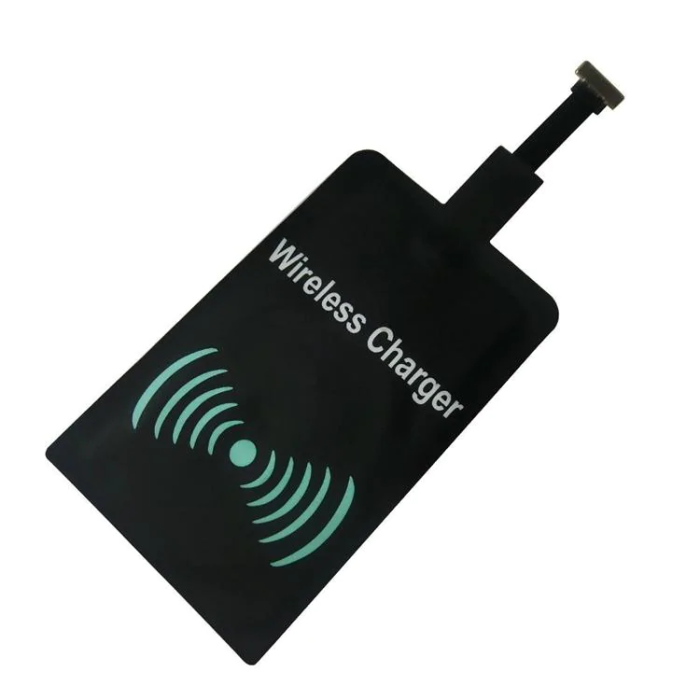 A-One Brand - Qi Adapter för trådlös laddning (Micro-USB) - Svart