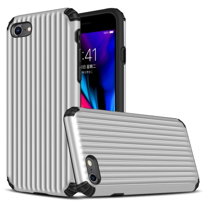 UTGATT1 - Hybrid Armor Skal till Apple iPhone 6/7/8/SE 2020 - Silver