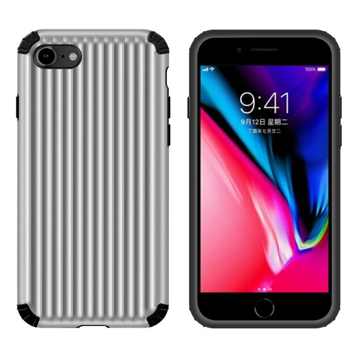UTGATT1 - Hybrid Armor Skal till Apple iPhone 6/7/8/SE 2020 - Silver