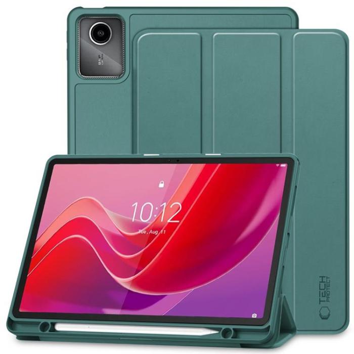 Tech-Protect - Tech-Protect Lenovo Tab M11/K11E Fodral med plats för pennna - Grön