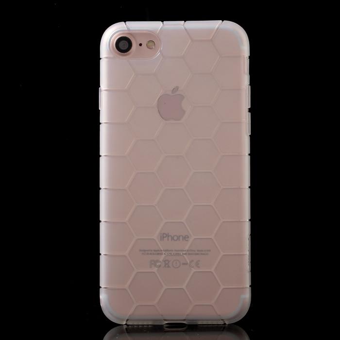 A-One Brand - TPU i-smile skal till iPhone 7/8/SE 2020 - Frostad vit