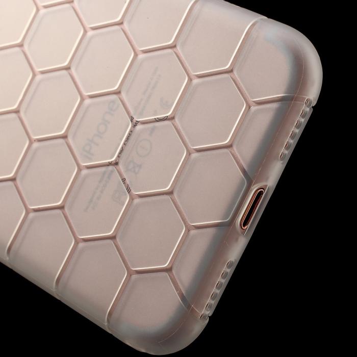 A-One Brand - TPU i-smile skal till iPhone 7/8/SE 2020 - Frostad vit