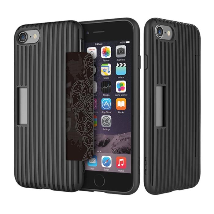 UTGATT5 - Rock flexicase skal till iPhone 7/8/SE 2020 - Svart