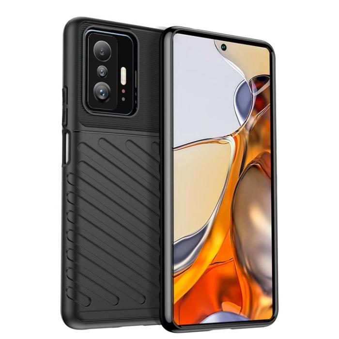 UTGATT1 - Thunder Flexible Armored Skal Xiaomi Mi 11T/11T Pro - Svart