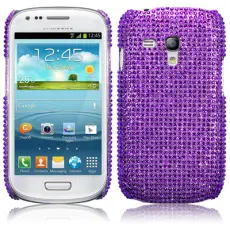 OEM - Bling Bling Skal till Samsung Galaxy S3 mini i8190 (Lila)