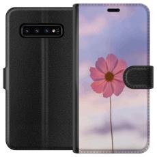 iSecrets - Plånboksfodral till Samsung Galaxy S10 med Rosa blomma