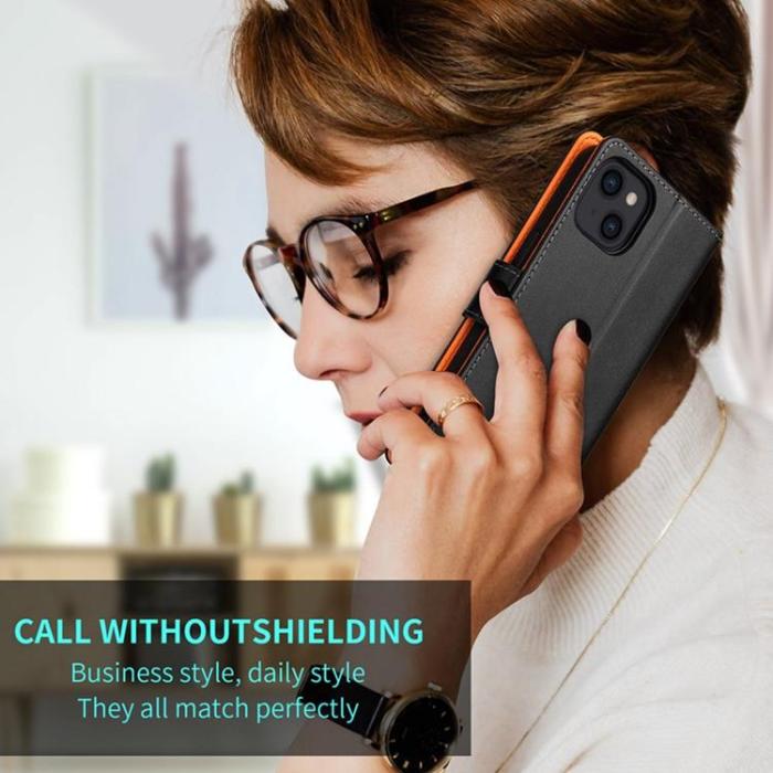 OEM - iPhone 14 Plus Plånboksfodral Dual Flip - Grön