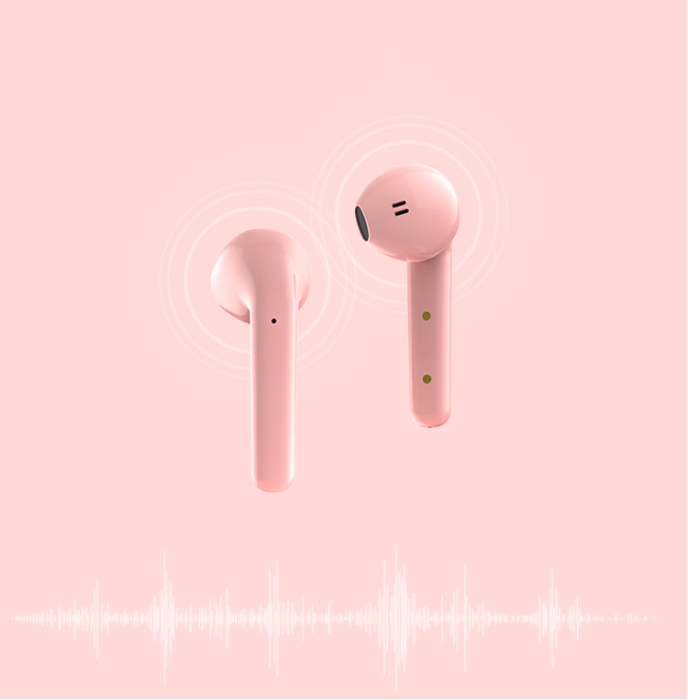 A-One Brand - TWS Air True Trådlösa hörlurar - Bluetooth 5.0 - Rosa