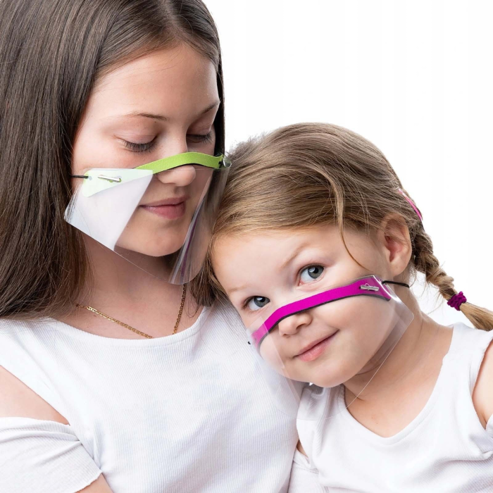 OEM - Ansiktsvisir Återanvändbar face shield - Svart