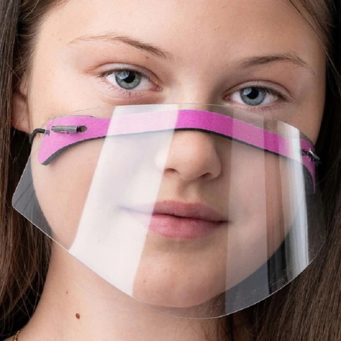 OEM - Ansiktsvisir Återanvändbar face shield - Svart