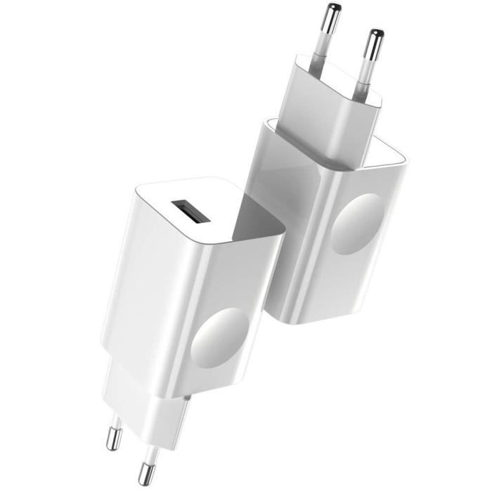 BASEUS - Baseus Adapter Väggladdare USB snabb laddning 3.0 QC 3.0 Vit