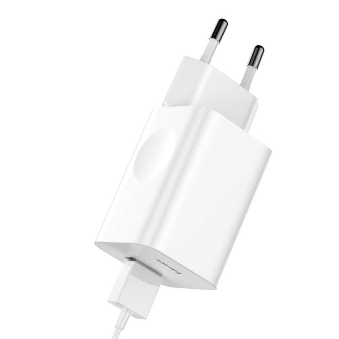 BASEUS - Baseus Adapter Väggladdare USB snabb laddning 3.0 QC 3.0 Vit