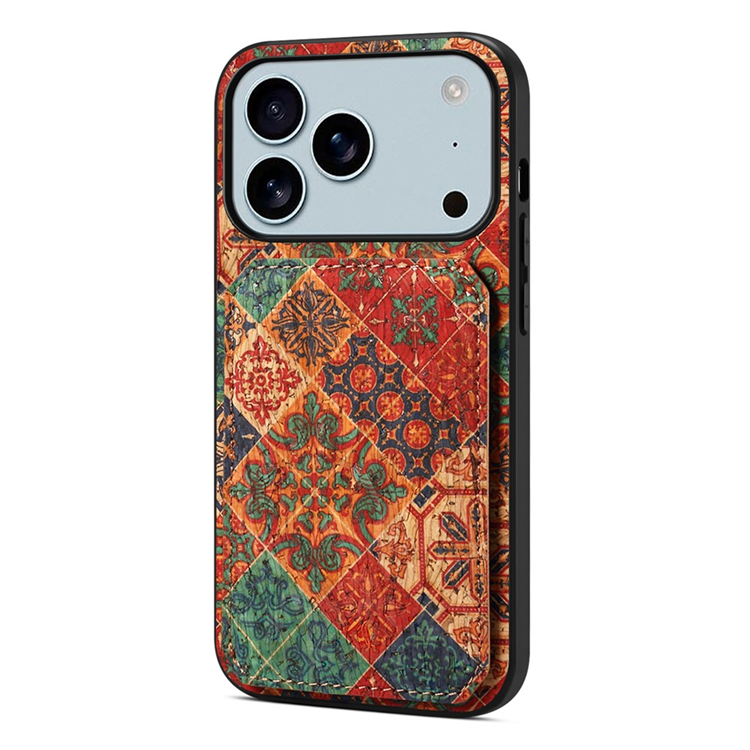 iPhone 17 Pro Max Mobilskal Korthållare Blommor - Vinter / Blå | 2353 | AlltMobil