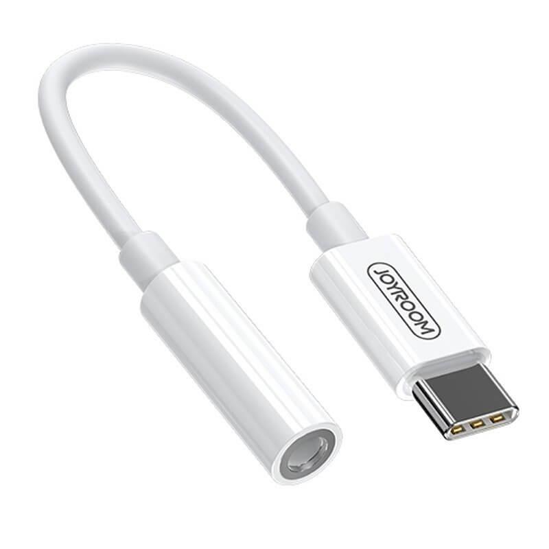 Joyroom 3,5 mm mini jack to USB-C headphone adapter Vit | 3541 | AlltMobil