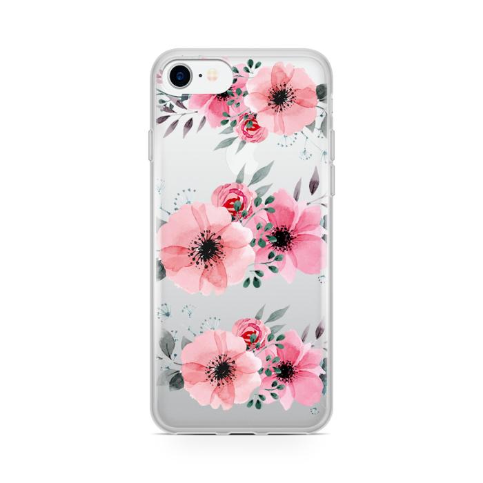 UTGATT5 - Skal till Apple iPhone 7 Plus - Rosa blommor