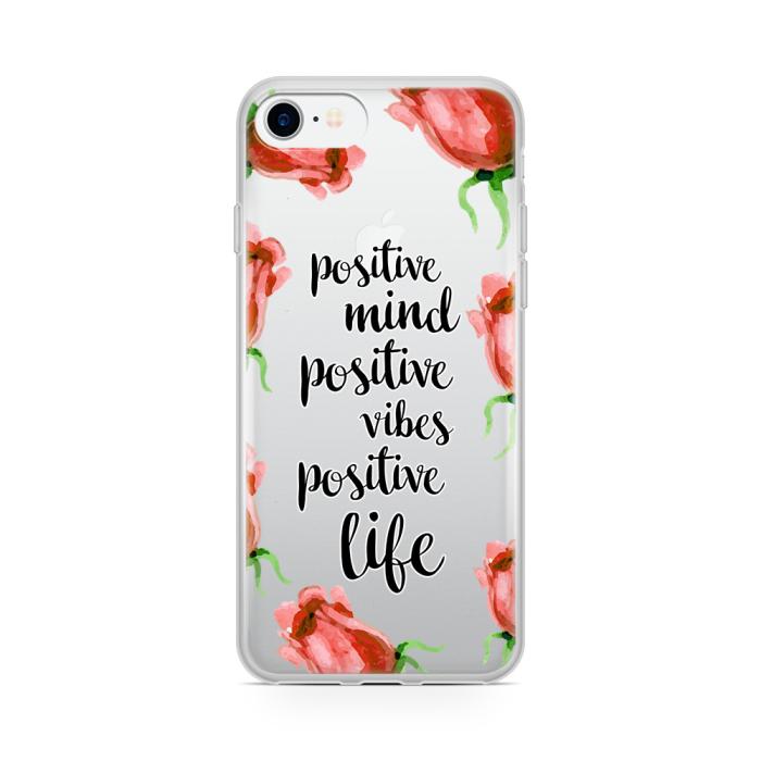 UTGATT5 - Skal till Apple iPhone 8 Plus - Positive Vibes