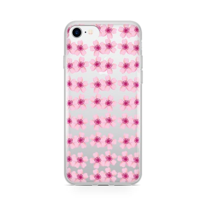 UTGATT5 - Skal till Apple iPhone 8 Plus - Rosa Blommor