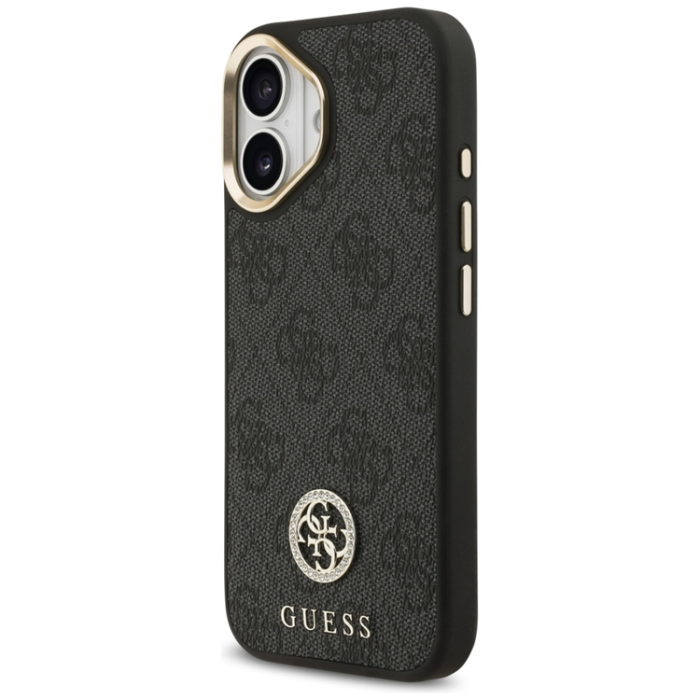 Guess - Guess iPhone 17 Mobilskal Magsafe Strass Logo - Svart