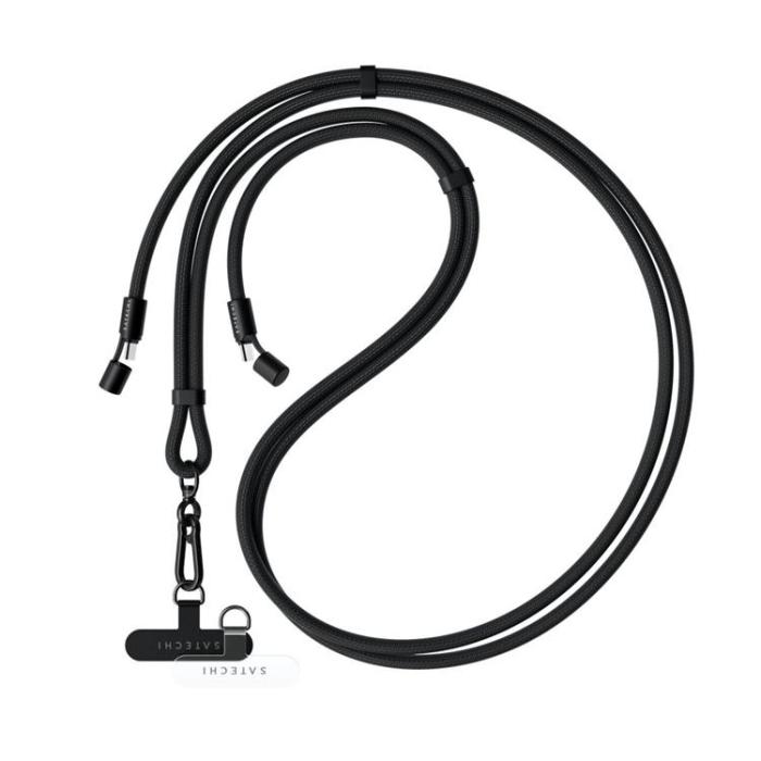 Satechi - Satechi USB-C Nyckelbandskabel Crossbody OntheGo - Svart