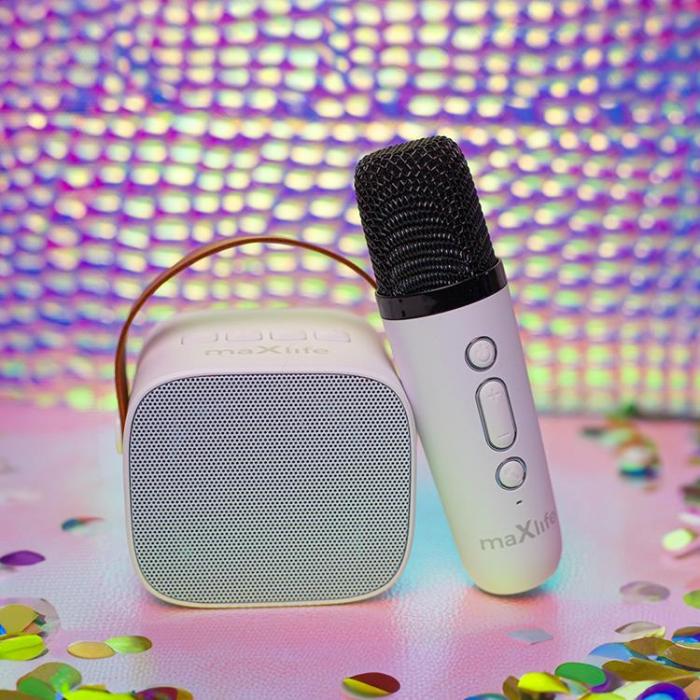 Maxlife - Maxlife Bluetooth Mikrofon och Högtalare MXKS-100 - Vit