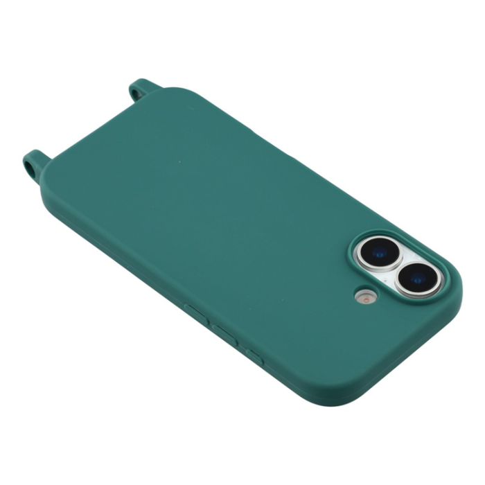 A-One Brand - iPhone 17 Mobilskal TPU med Hål för Rem - Grön