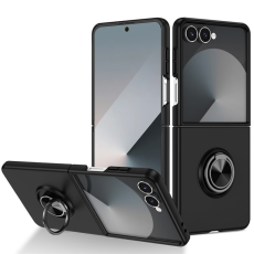 A-One Brand - Galaxy Z Flip 7 5G Mobilskal Rotatable Ring Kickstand - Svart