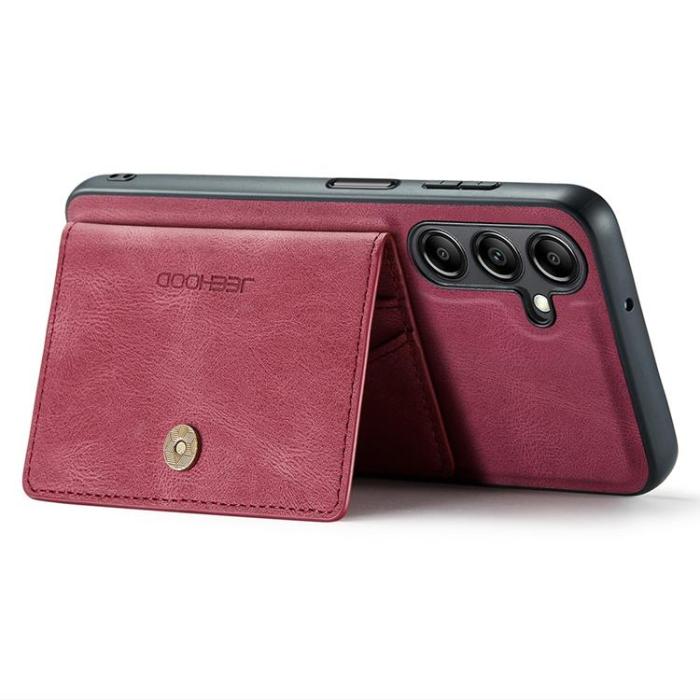 OEM - JEEHOOD Samsung Galaxy A14 4G/5G Fodral KonstLäder - Röd