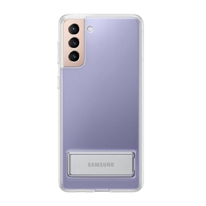 UTGATT5 - Samsung Galaxy S21 Plus Skal Stativ Function - Transparent