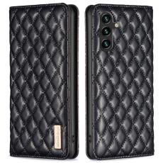 BINFEN COLOR - BINFEN Mobilskal till Samsung Galaxy A55 5G St&ouml;tt&aring;ligt &Auml;kta L&auml;der - Svart