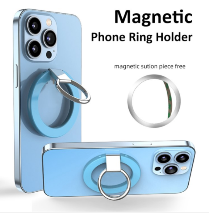 UTGATT1 - Magsafe Magnetic Ringhållare Till Mobiltelefon - Blå