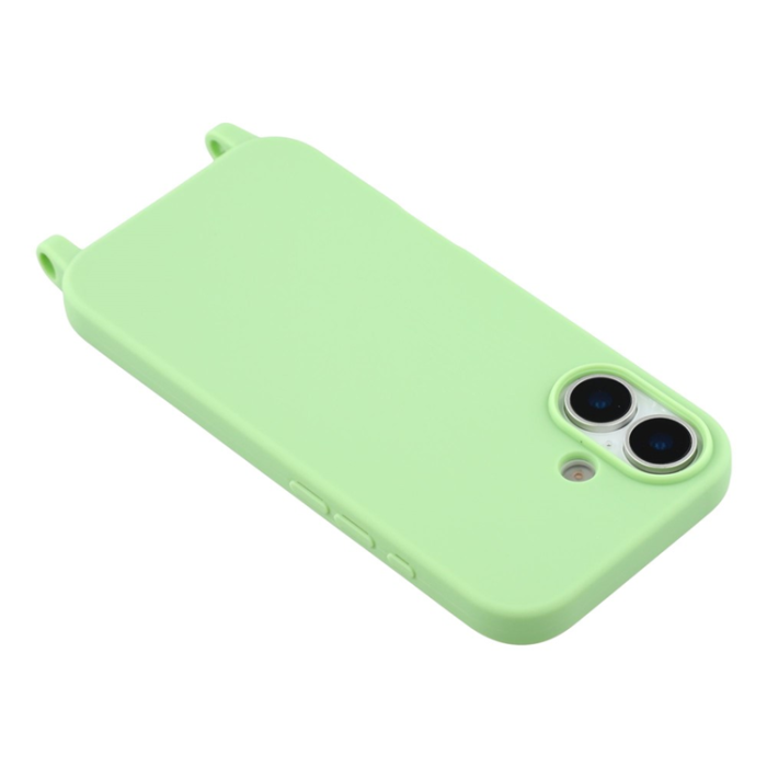 A-One Brand - iPhone 17 Mobilskal TPU Shockproof med Lanyard - Grön
