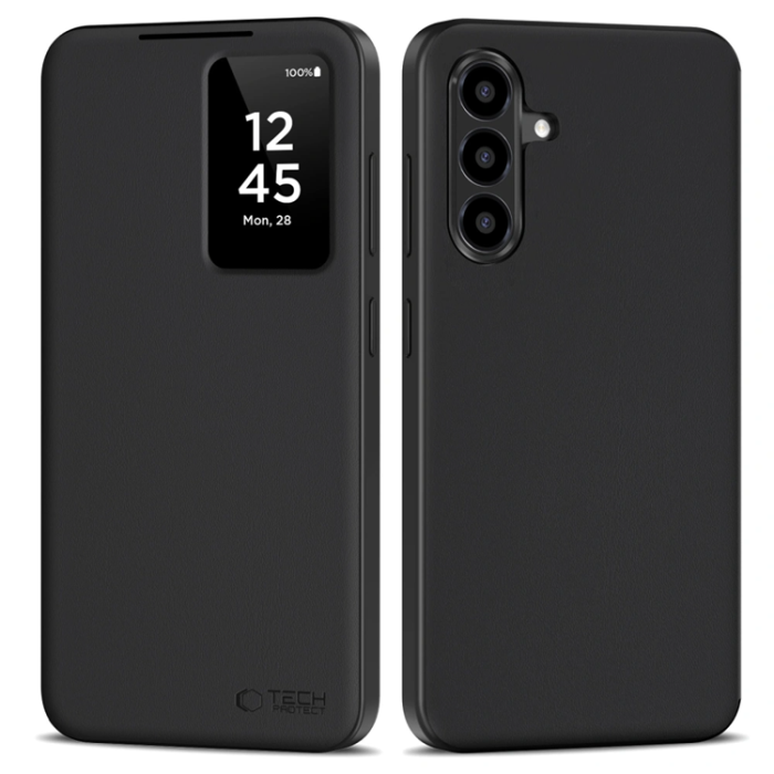Tech-Protect - Tech-Protect Galaxy A17 4G/5G Plånboksfodral Smart - Matte Svart