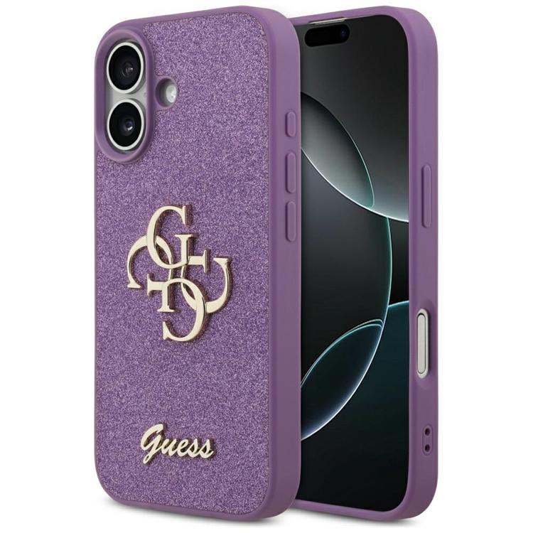 Guess Mobilskal till iPhone 17 Fixed Glitter Big 4G - Lilac | 2353 | AlltMobil
