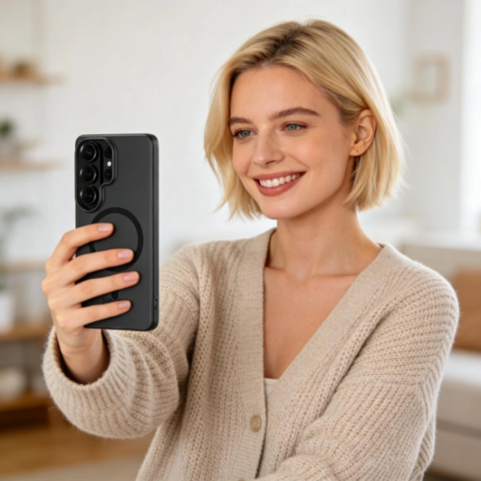 Tech-Protect - Tech-Protect Mobilskal För Galaxy S26 Ultra Magsafe Magslim - Matt Svart