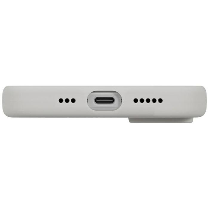 UNIQ - UNIQ iPhone 17 Mobilskal MagSafe Lino - Ljusgrå